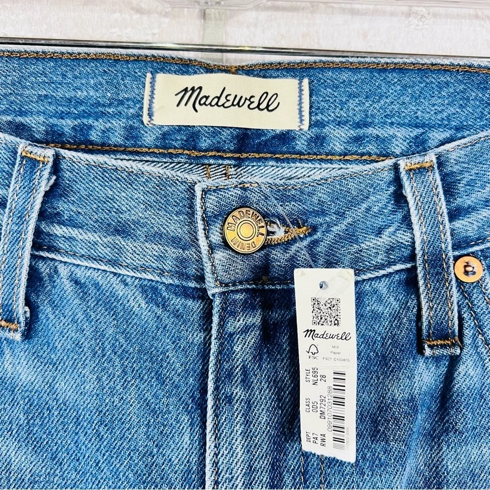 Madewell NWT The Slouchy Boyjean in Roswell Wash Size 28 - Picture 10 of 14
